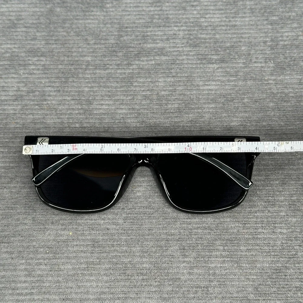 KREEDOM Region Sunglasses Black Plastic Frame Dark Tinted Lenses Logo Detail Y2k